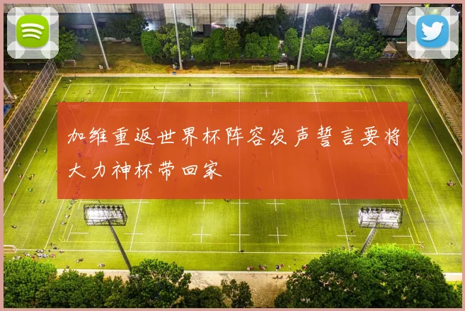 加维重返世界杯阵容发声誓言要将大力神杯带回家